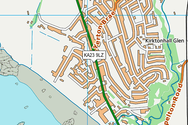 KA23 9LZ map - OS VectorMap District (Ordnance Survey)