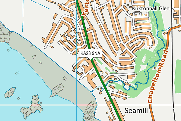 KA23 9NA map - OS VectorMap District (Ordnance Survey)