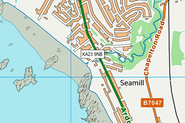 KA23 9NB map - OS VectorMap District (Ordnance Survey)