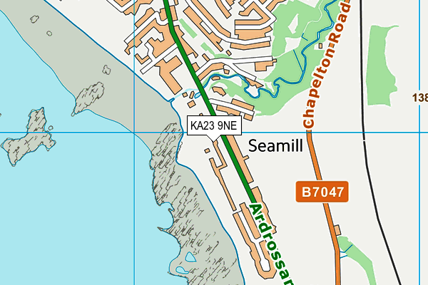 KA23 9NE map - OS VectorMap District (Ordnance Survey)