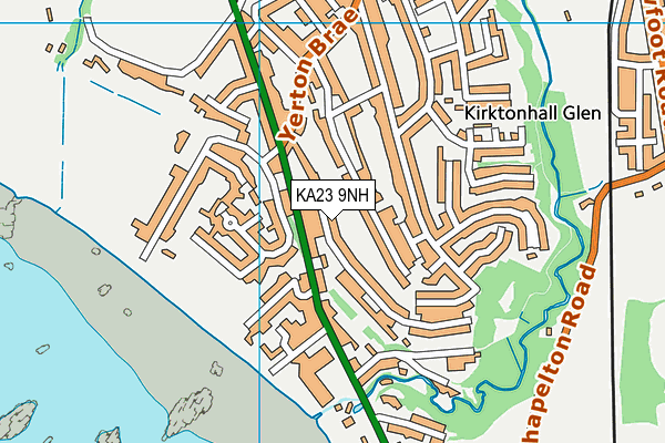 KA23 9NH map - OS VectorMap District (Ordnance Survey)