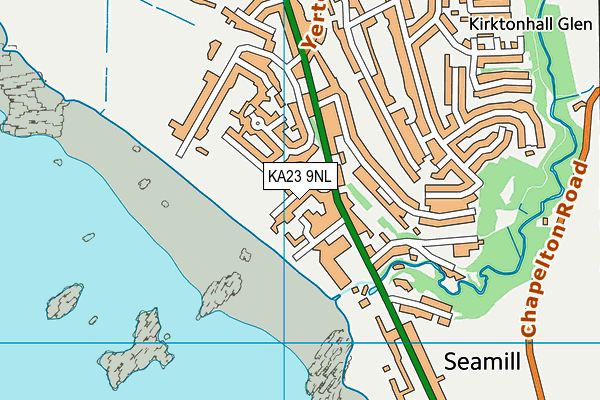 KA23 9NL map - OS VectorMap District (Ordnance Survey)