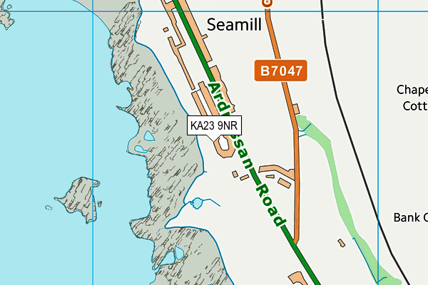 KA23 9NR map - OS VectorMap District (Ordnance Survey)