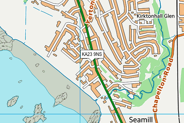 KA23 9NS map - OS VectorMap District (Ordnance Survey)