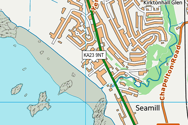 KA23 9NT map - OS VectorMap District (Ordnance Survey)