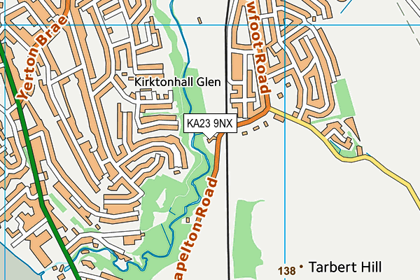 KA23 9NX map - OS VectorMap District (Ordnance Survey)