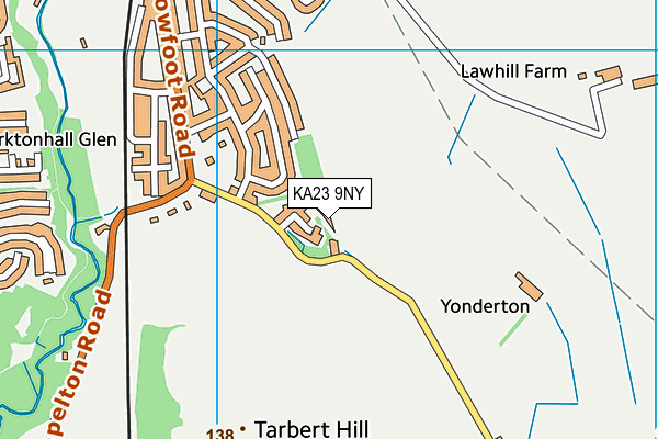 KA23 9NY map - OS VectorMap District (Ordnance Survey)