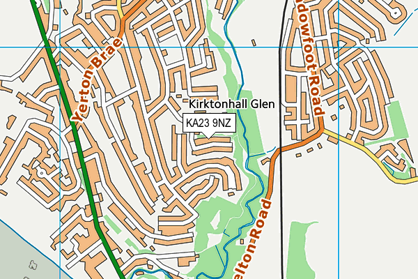 KA23 9NZ map - OS VectorMap District (Ordnance Survey)