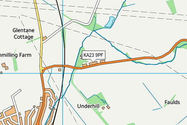 KA23 9PF map - OS VectorMap District (Ordnance Survey)