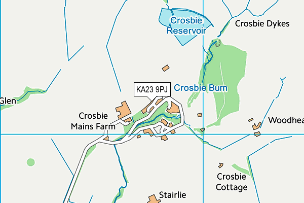 KA23 9PJ map - OS VectorMap District (Ordnance Survey)