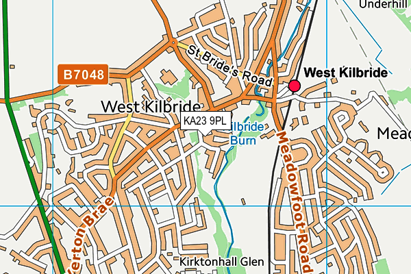 KA23 9PL map - OS VectorMap District (Ordnance Survey)