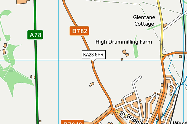 KA23 9PR map - OS VectorMap District (Ordnance Survey)