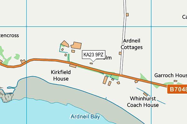 KA23 9PZ map - OS VectorMap District (Ordnance Survey)