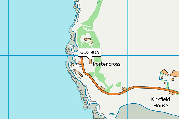 KA23 9QA map - OS VectorMap District (Ordnance Survey)