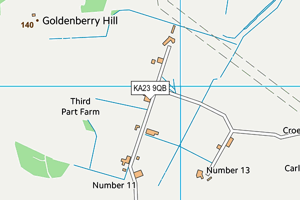 KA23 9QB map - OS VectorMap District (Ordnance Survey)