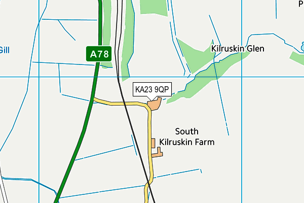 KA23 9QP map - OS VectorMap District (Ordnance Survey)