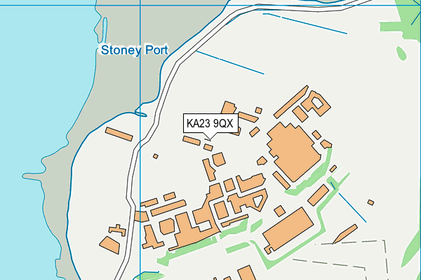 KA23 9QX map - OS VectorMap District (Ordnance Survey)