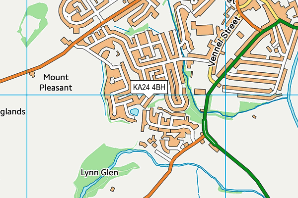 KA24 4BH map - OS VectorMap District (Ordnance Survey)