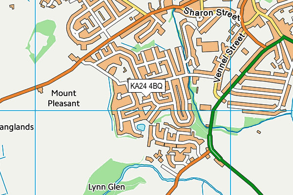 KA24 4BQ map - OS VectorMap District (Ordnance Survey)