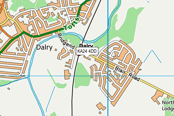 KA24 4DD map - OS VectorMap District (Ordnance Survey)