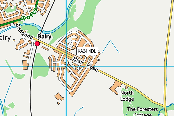 KA24 4DL map - OS VectorMap District (Ordnance Survey)