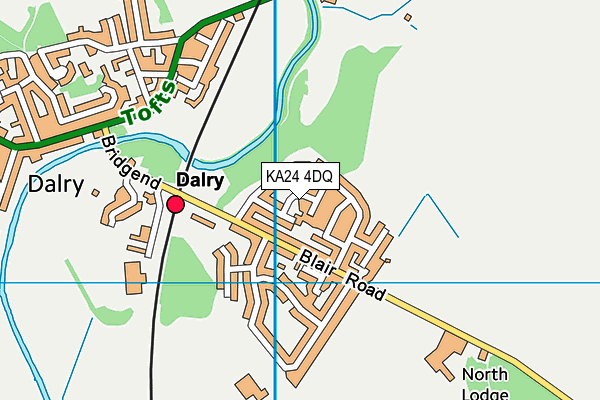 KA24 4DQ map - OS VectorMap District (Ordnance Survey)