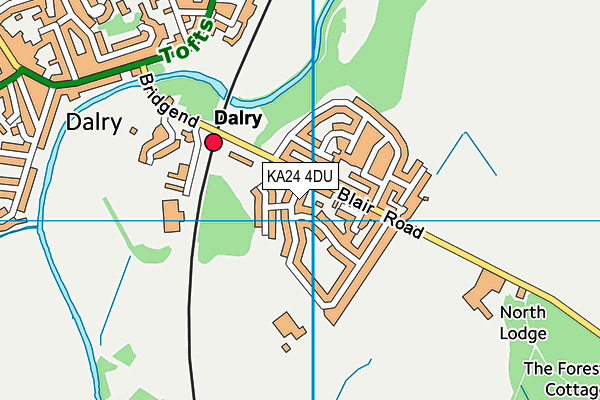 KA24 4DU map - OS VectorMap District (Ordnance Survey)