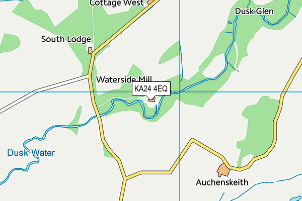 KA24 4EQ map - OS VectorMap District (Ordnance Survey)