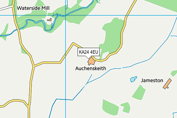 KA24 4EU map - OS VectorMap District (Ordnance Survey)