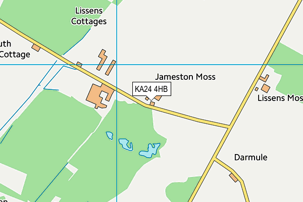 KA24 4HB map - OS VectorMap District (Ordnance Survey)