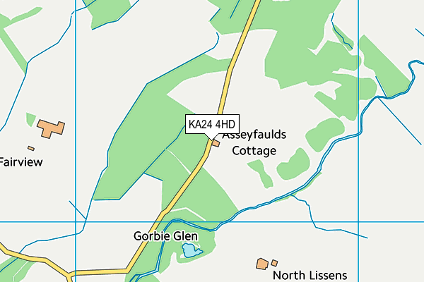 KA24 4HD map - OS VectorMap District (Ordnance Survey)