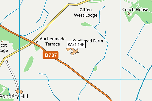 KA24 4HF map - OS VectorMap District (Ordnance Survey)