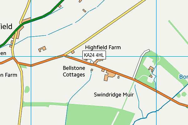 KA24 4HL map - OS VectorMap District (Ordnance Survey)