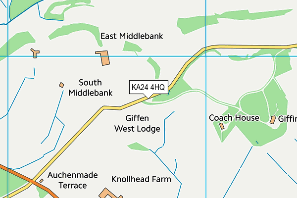 KA24 4HQ map - OS VectorMap District (Ordnance Survey)