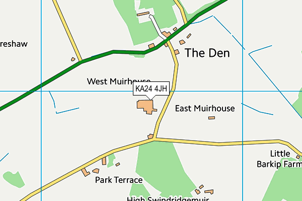 KA24 4JH map - OS VectorMap District (Ordnance Survey)