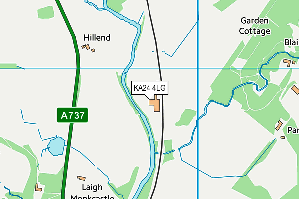 KA24 4LG map - OS VectorMap District (Ordnance Survey)