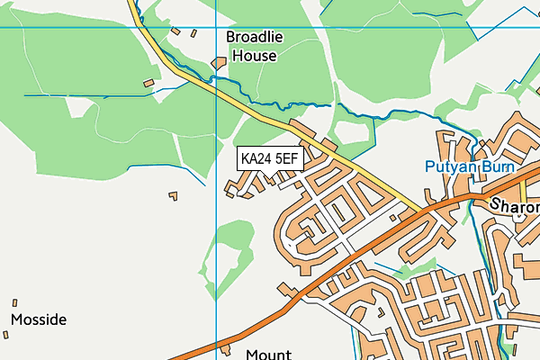 KA24 5EF map - OS VectorMap District (Ordnance Survey)