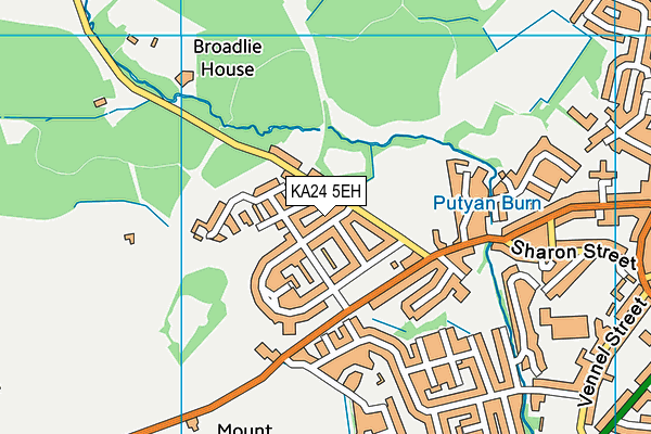 KA24 5EH map - OS VectorMap District (Ordnance Survey)