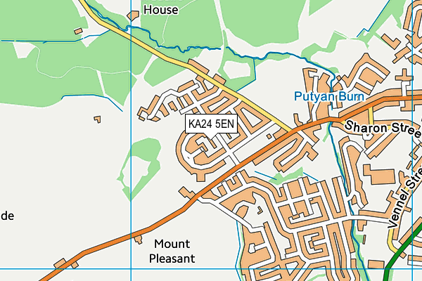 KA24 5EN map - OS VectorMap District (Ordnance Survey)