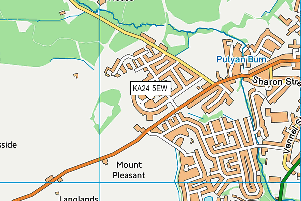 KA24 5EW map - OS VectorMap District (Ordnance Survey)