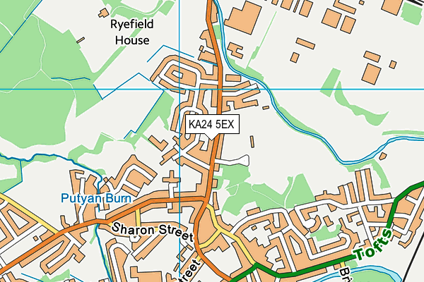 KA24 5EX map - OS VectorMap District (Ordnance Survey)