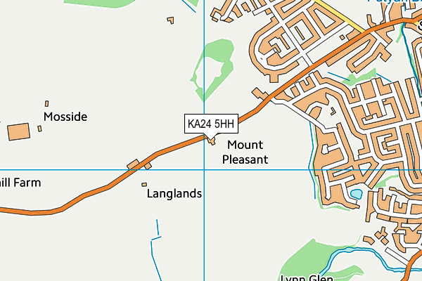 KA24 5HH map - OS VectorMap District (Ordnance Survey)