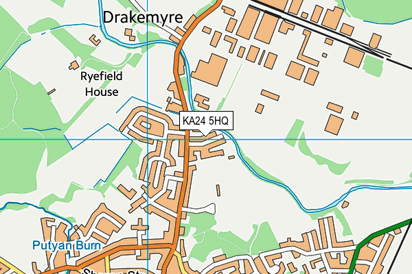 KA24 5HQ map - OS VectorMap District (Ordnance Survey)