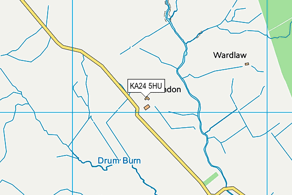 KA24 5HU map - OS VectorMap District (Ordnance Survey)