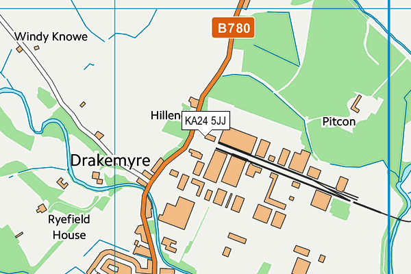 KA24 5JJ map - OS VectorMap District (Ordnance Survey)