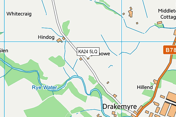 KA24 5LQ map - OS VectorMap District (Ordnance Survey)