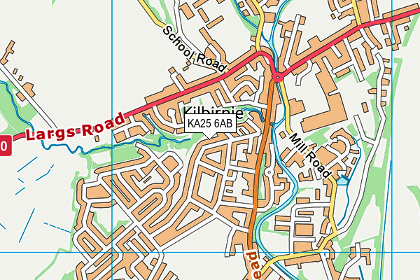 KA25 6AB map - OS VectorMap District (Ordnance Survey)