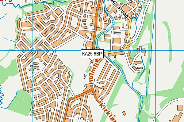 KA25 6BP map - OS VectorMap District (Ordnance Survey)