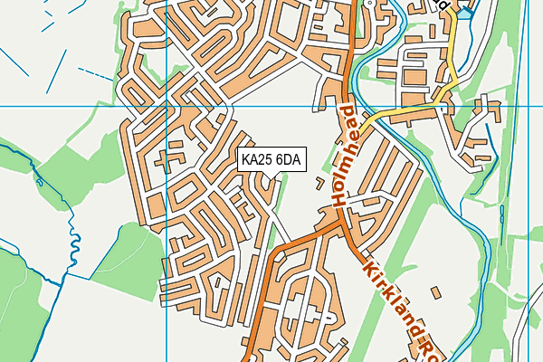 KA25 6DA map - OS VectorMap District (Ordnance Survey)