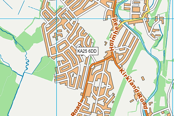 KA25 6DD map - OS VectorMap District (Ordnance Survey)